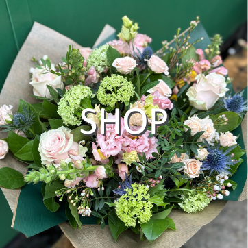 Button to floristry shop with delivery in Darlington